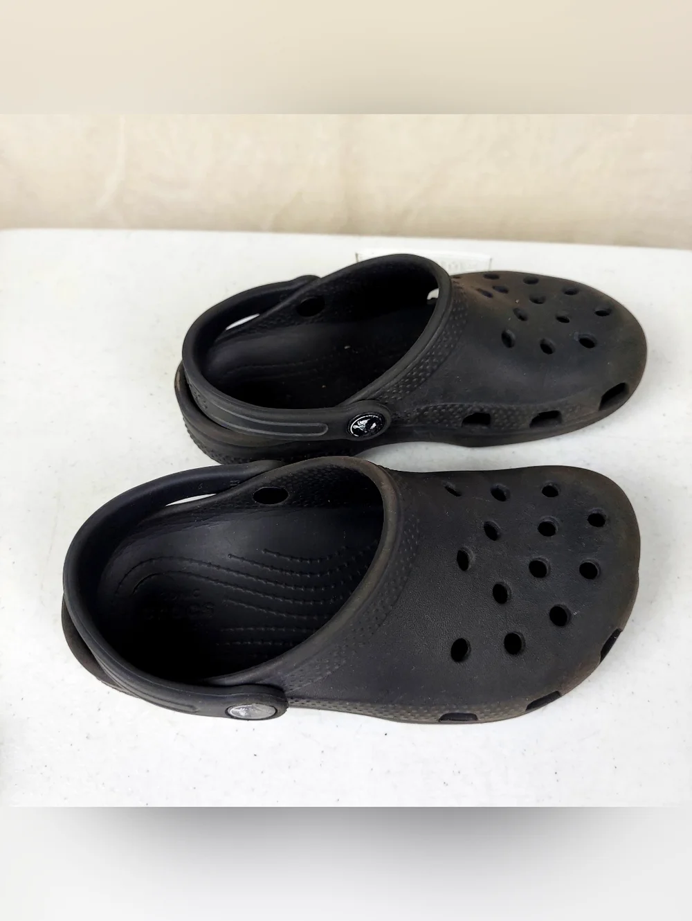 Children's Black Crocs Sandals - Comfortable Slip-On Size 13